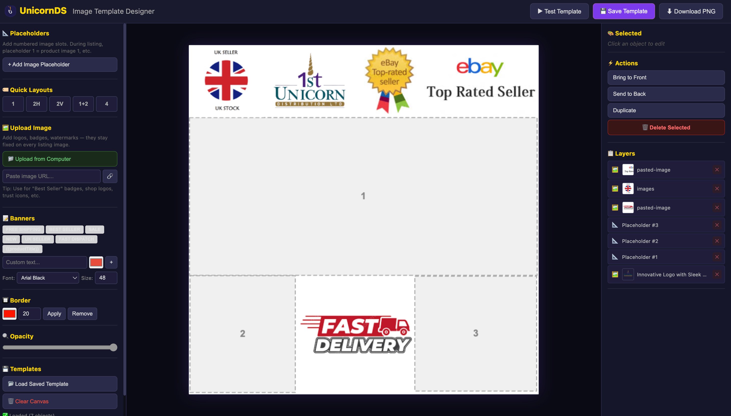 Image Designer adding watermarks and branded overlays to eBay product photos